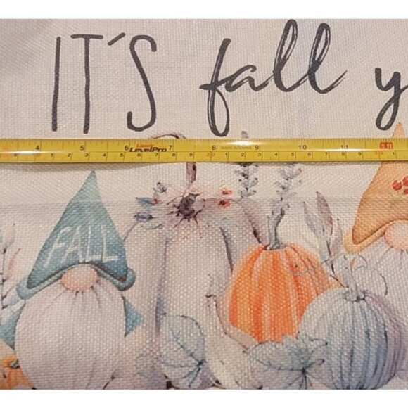 Gnome Pillow Cover Fall Decor Thanksgiving Farmhouse Cottage Accent Throw Case - Picture 6 of 8